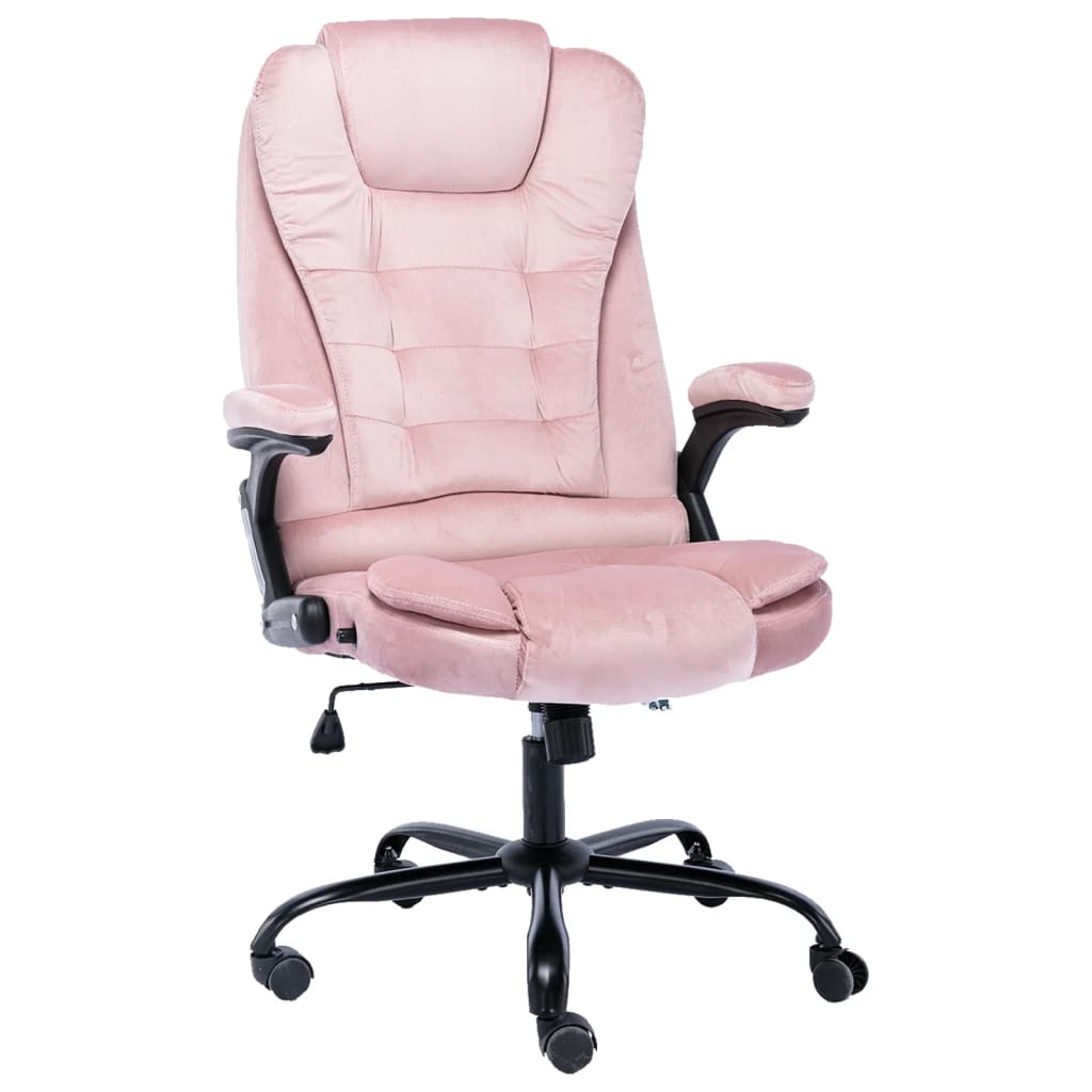 Office Chair in Pink Velvet