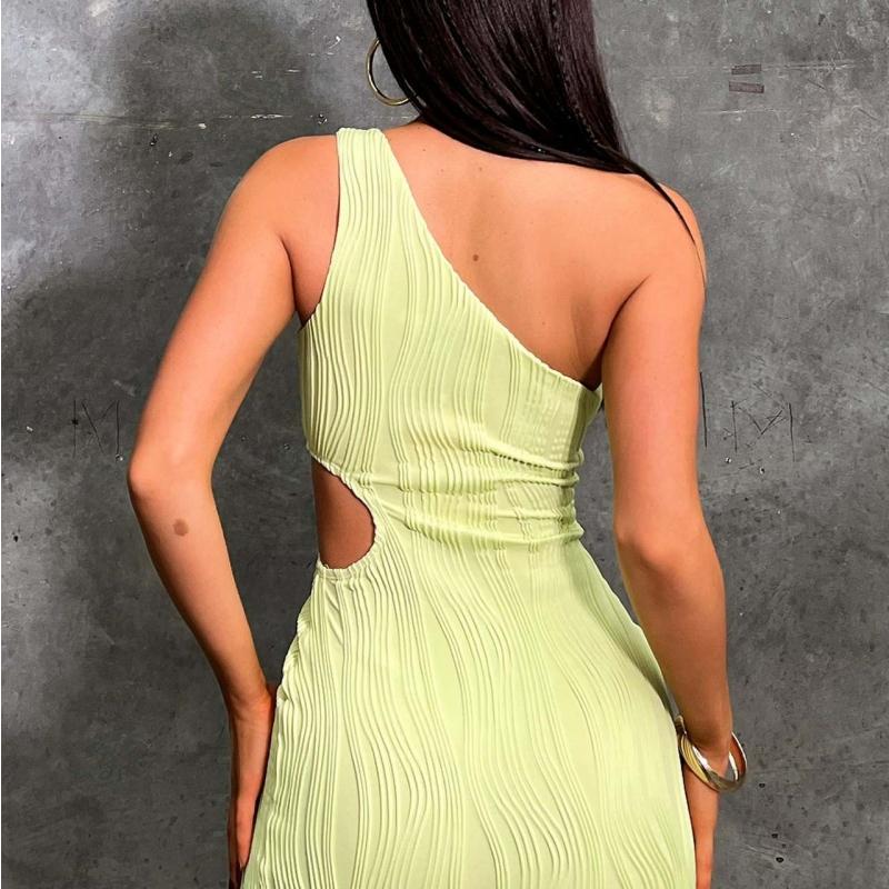 DAFIFY Kadın Moda Yaz Bahar Düz Renk Baskı Kolsuz Orta Bel Günlük Elbiseler