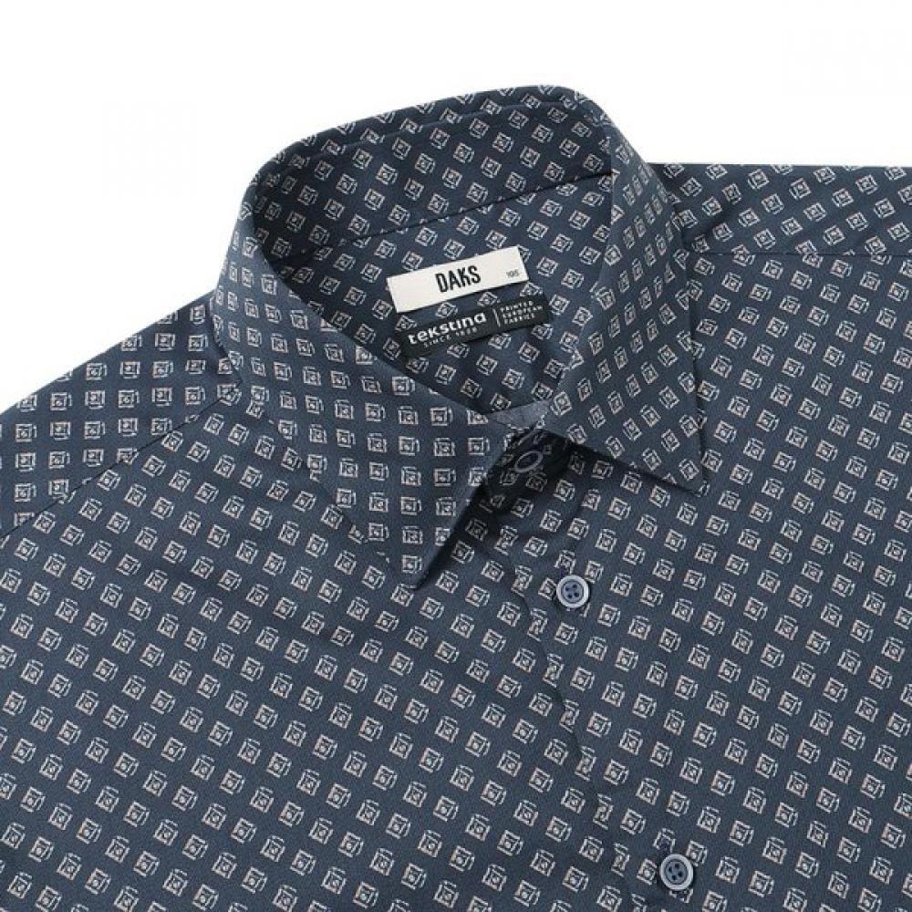 DakS Men S Cotton 100 Printed Comfort Slim Fit Shirt dma1Shdl281n1