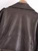 2025 Spring Women's Street Fashion Faux Leather Biker Jacket