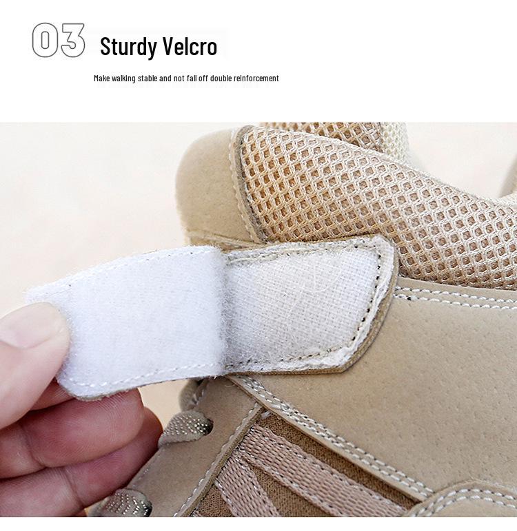 2025 Spring/Autumn Plus-Size High-Top Non-Slip Off-Road Desert Hiking Shoes