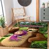 Masha Bear Customizable Name Floor Rug Office Rug Perfect for Decorate Room Balcony Bedrooms Game Room Anti-slip Rug Decorate Offices