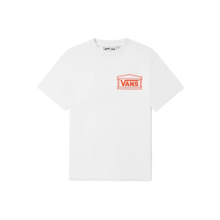 Aries x Vans Vault Art Trip Футболка Белый Женские Топы VN0A5GYKYZW L