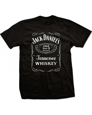 Adult Unisex Jack Daniel's Whiskey Old No. 7 Tennessee Logo Cosplay 100% Cotton T-shirt Mens Tees Top
