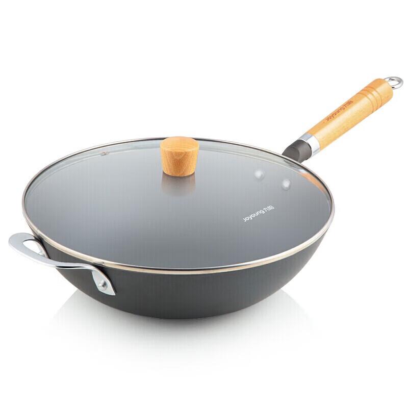 Joyoung CZB3225 Universal Cast Iron Wok with Lid
