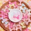 500g/bag About 230Pcs Handmade Acrylic Bowknots Beads Macaron Beading Materials 33*24mm DIY Fashion