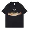 Funny Fih Fish Meme Tshirt High Quality Fashion Short Sleeve T Shirts Unisex Women Casual Loose Cotton Tshirts Summer Streetwear