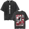 Washed Vintage Anime Fullmetal Alchemist Manga Edward Elric Graphic Tshirt Men Women Clothing Manga Casual Oversized T Shirts