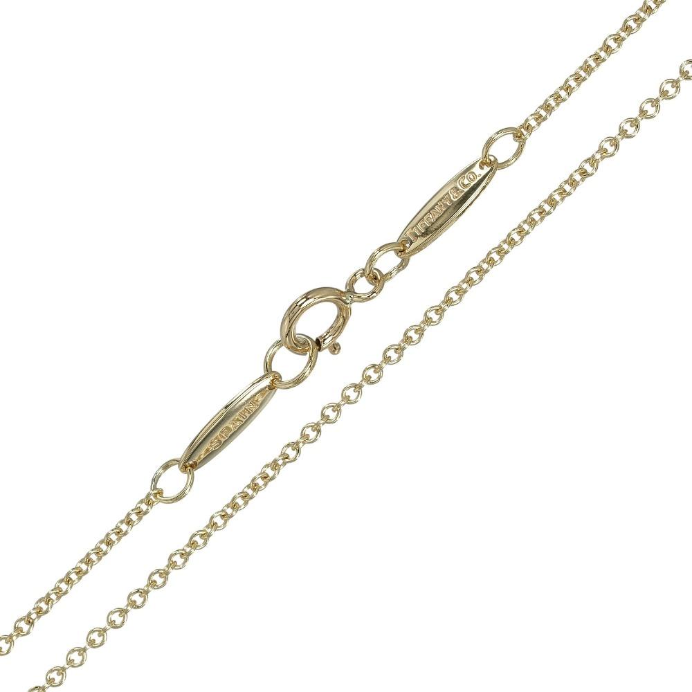 TIFFANY&Co. Open heart Necklace K18 yellow gold 4.25g Women Used