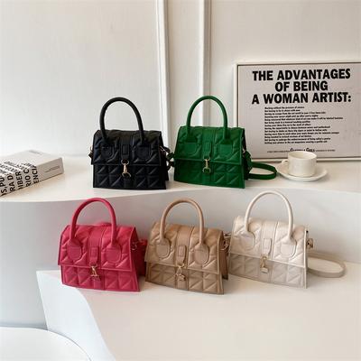 2025 Korean Version Summer New Fashion Simple Shoulder Casual Foreign Fashion Portable Messenger Bag Retro Small Square Bag