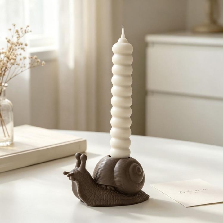 Snail Shape Silicone Mold Easy Releasing Silicone Molds Suitable for Crafting Decorative Containers and Candle Holders