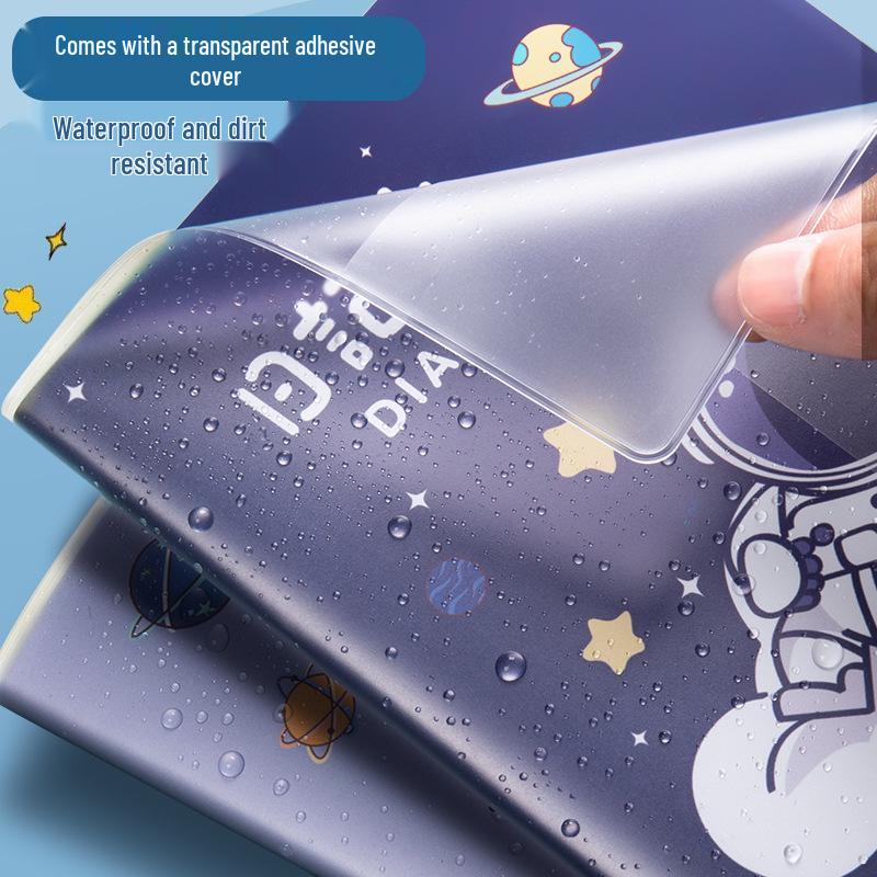 Elementary School Diary: A5+ Notebook with Tianzi Grid, Small Square Grid, Plastic Cover for 1st-3rd Grade