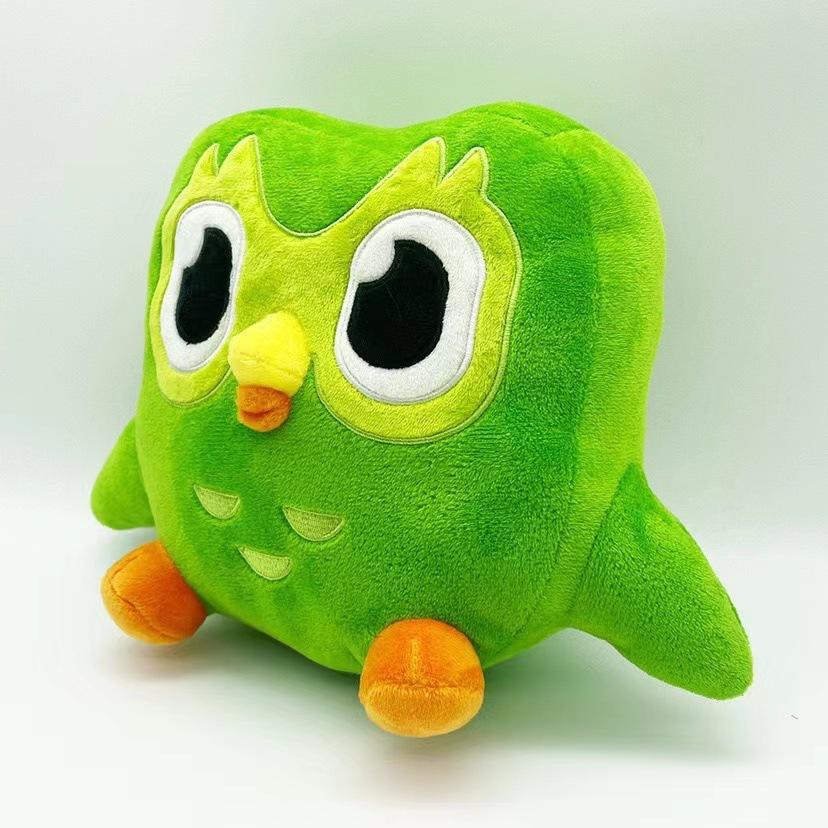 Green Duolingo Owl Plush Toy Duo Plushie Of Duo The Owl Cartoon Anime Owl Doll Soft Stuffed Animal Toy Children Birthday Gift