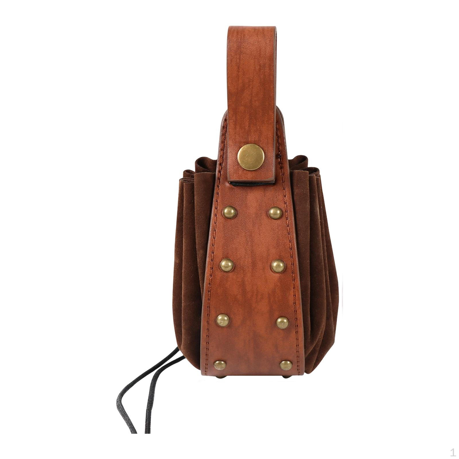 

Medieval Belt Bag Halloween Costume for Theatre Parties, Ladies And Gentlemen, Make-up Parties коричневий