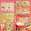 10Rolls Fruit Tape 15mmX9.8ft Decorative Tape Aesthetic Paper Tape for Scrapbooking Journal Notebook Album Packaging