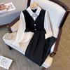 Plus Size Autumn 2026 Slimming Belly Concealing Two-Piece Shirt & Pants Set