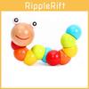 Wooden Twist Worm Toy For Babies Development And Hand Flexibility