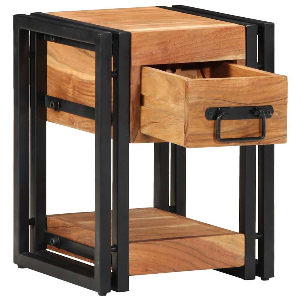 Nightstand 2 pcs Brown 30 x 30 x 40 cm Solid Wood Acacia