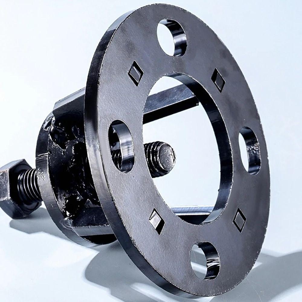 Heavy Duty Carbon Steel Brake Drum Puller Black Universal Brake Drum Puller Tool Rear Axle Remover Motorcycle Service