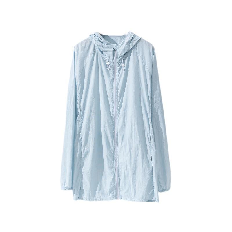 Lightweight Unisex Ice Silk Sun Protection Hooded Jacket - Breathable, Comfortable for Outdoor Wear
