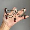 Vintage Gothic Choker Rose Tassels Necklace For Women Girls  Elegant Versatile Necklace Jewelry Accessories Birthday Gift