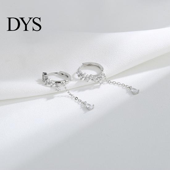 Banquet Earring 1Pc Women Water Drop-shaped Pendant Tassel Cubic Ladies Zirconia Dangle for Party Wedding Prom