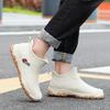 Winter Warm Short Tube Men's Fashion Rain Shoes Fleece Outdoor Waterproof Shoes Non-slip Low Tube Rain Boots Bundle Fleece Rubber Shoes