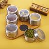 4 Pcs Magnetic Spice Tin Jar Rack Stainless Steel Spice Sauce Storage Container Clear Lid Jars Kitchen Condiment Sprinkle Can