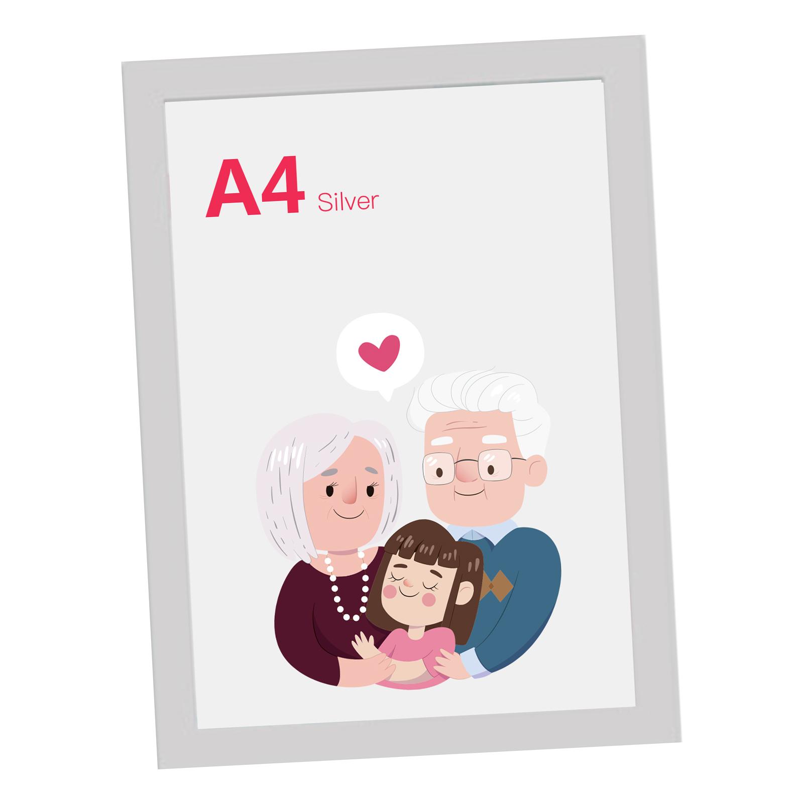 

A4 PVC Magnetic Picture Frame Creative Transparent File Display Frame Sign Holder for Refrigerator Whiteboard Cupboard серебряный