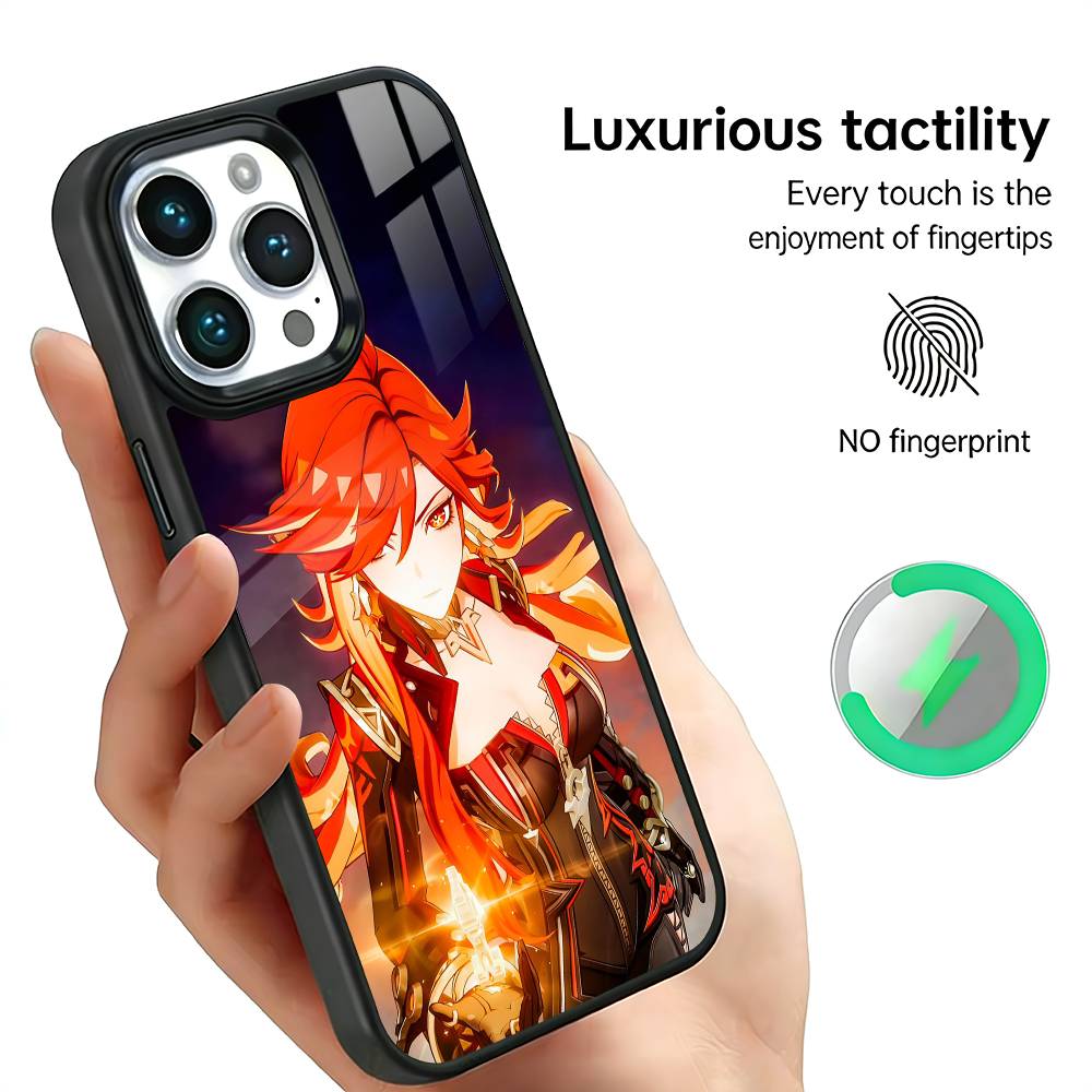 

M-Mavuika G-Genshin I-Impact Phone Case For iPhone17,16,15,14,13,12,11 Plus,Pro Max For Magsafe Wireless Charging iPhone14PRO