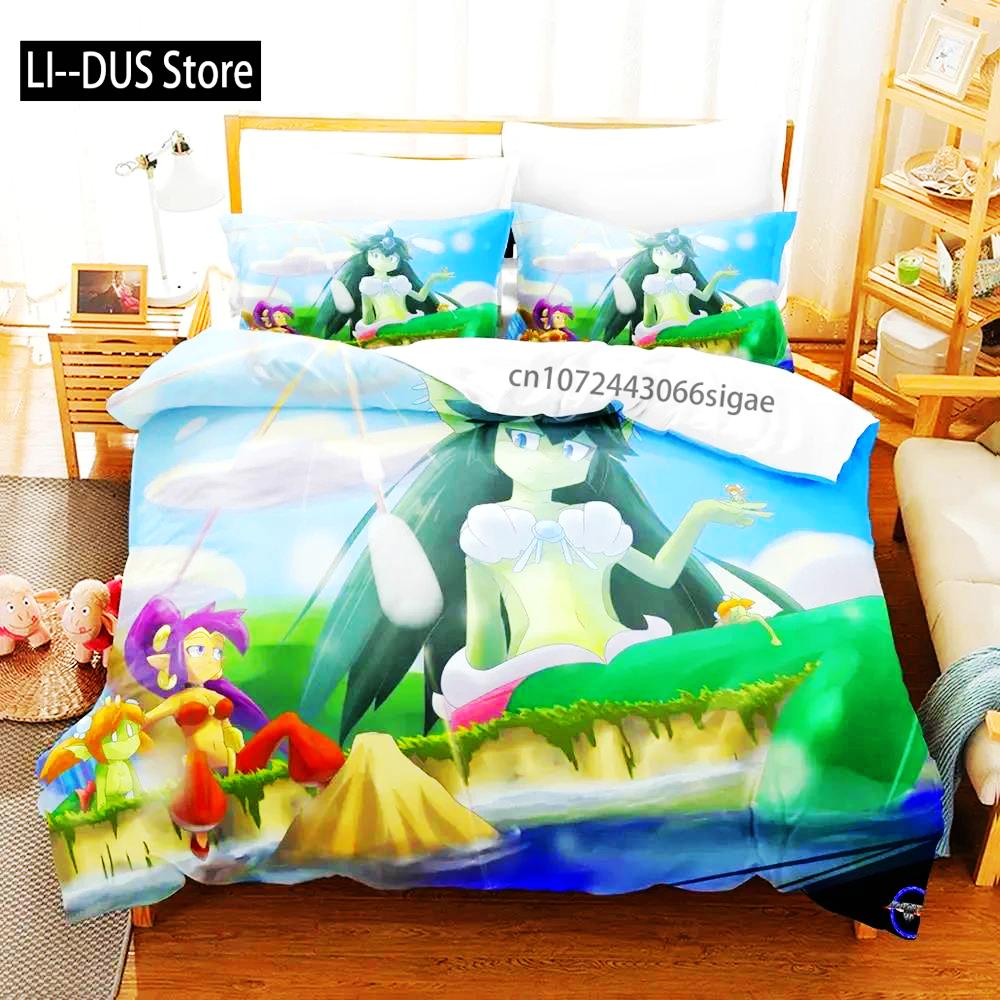 Shantae Half-Genie Hero Adult Boys Bedding Single Twin Full Queen King Size Duvet Cover Set Bedroom Anime 2023
