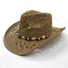 Woven Straw Hat Seashells Belt Sun Hat for Women Men Unisex Perfect for Beach Vacation and Outdoor Event Gathering