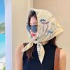 Scarf Fashion Hijab Bandana Headscarf Square Handkerchief Silk Scarves Woman Luxury Windproof Shawl Turban Travel Gear