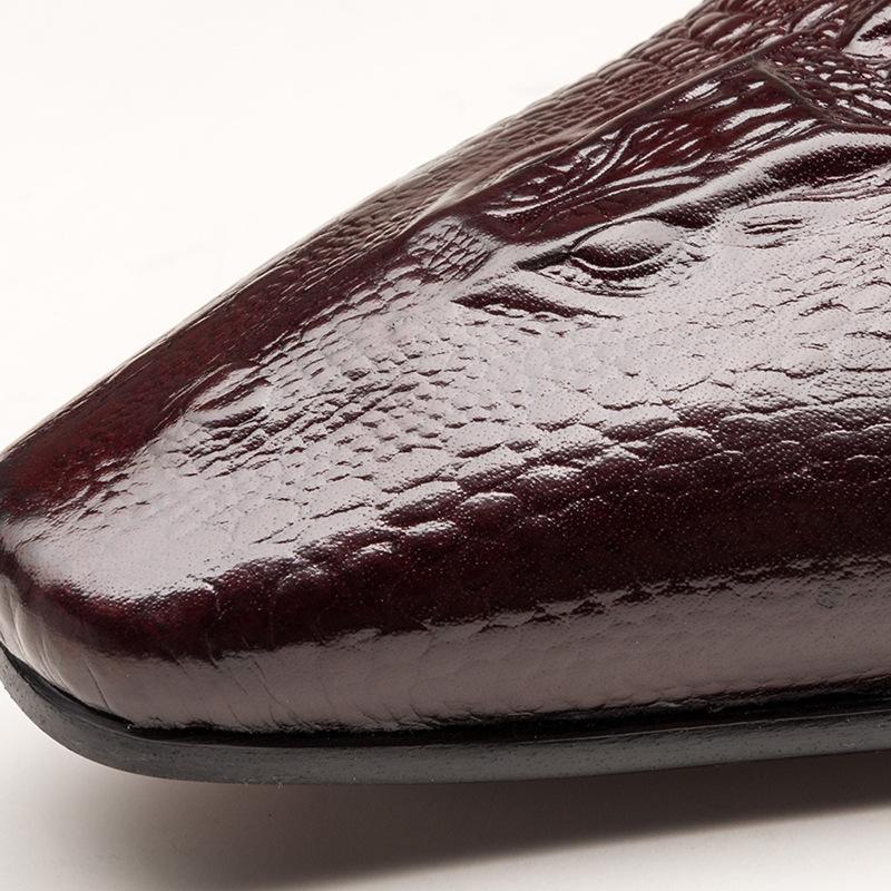 Značka Whoholl Trendové Klasické Pánské Společenské Boty pro Muže Oxfords PU Kůže Boty Šněrovací Formální Černé Kožené Svatební Party Boty