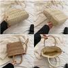 Damen Böhmische Schulter Crossbody Tasche Frauen Sommer Strand Stroh Handtasche Damen Reise Mode Tasche