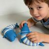 Stress Reliever Fidget Toy Kids Adults Funny Buckle Slug Dolphin Shark Anxiety Anti Stress Squishy Toy Colorful Slug lobster Toy
