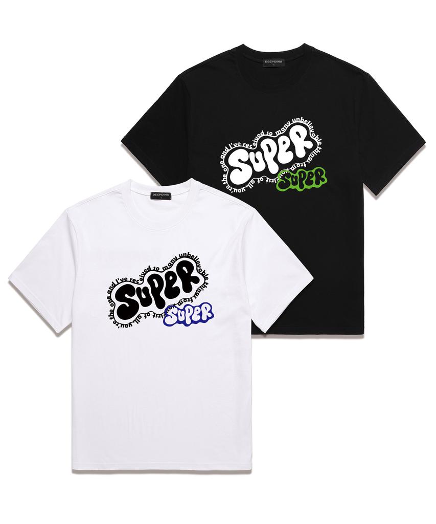 Ujeu Super Oversized Short Sleeve T-Shirt (Ds025) White