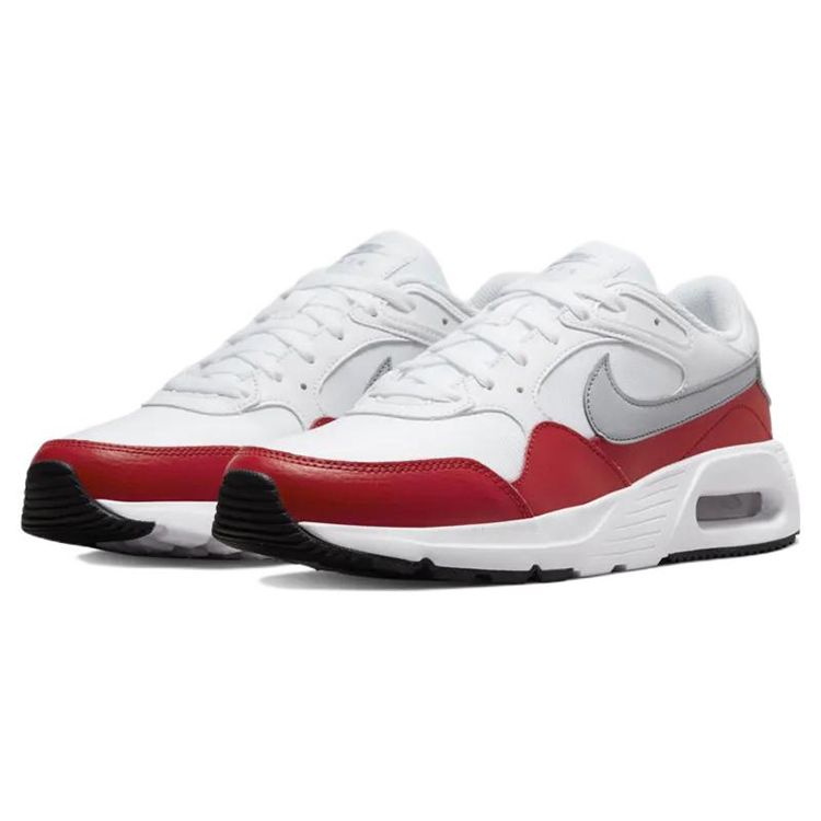 Nike Air Max SC White University Red Men Sneakers Wolf-Grey CW4555-107
