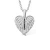 European-American Double Layer Heart Necklace with Zirconia and Custom Name - Valentine's Day Gift for Women