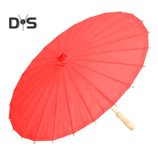 20/30/40/60/85CM Colorful Paper Umbrella Chinese Style DIY Crafts Decorative Oil-paper Painting Umbrella Bamboo Handle Oriental Parasol Party Favors
