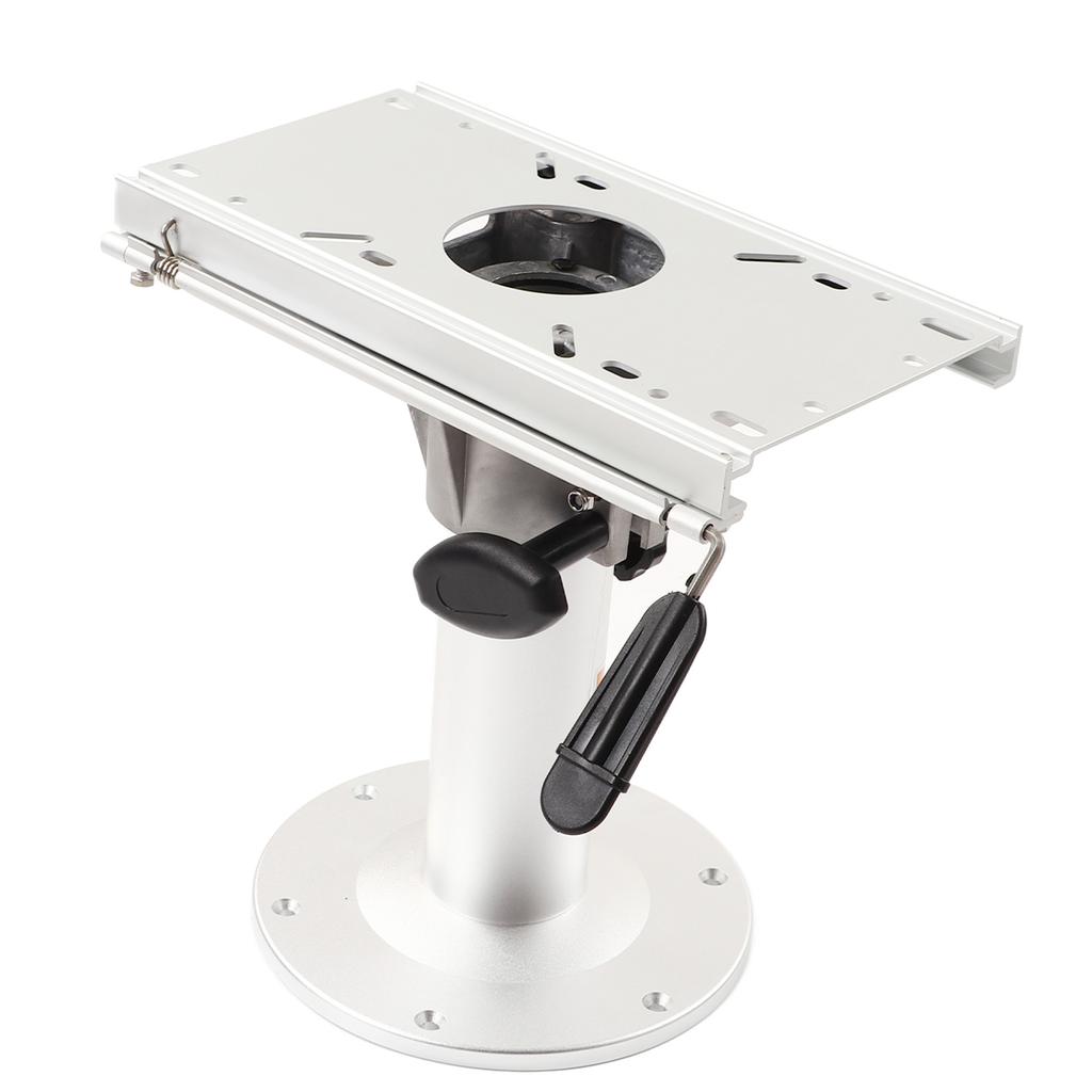 Marine Adjustable Seat Pedestal Manual 330‑480mm Height 225mm Base for RVs Yachts Boats