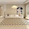Modern Minimalist Carpets for Living Room Black White Contrast Bedroom Decor Rug Home Washable Carpet Large Area Washable Mat