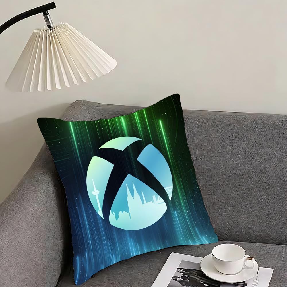 X-XBox Double-sided Printing Cushion Cover Reversible Plush Pillow Cover – For car, sofa, bedroom, perfect as a gift.