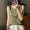 Summer 2025 Women's Round Neck Sleeveless Pullover Vest 