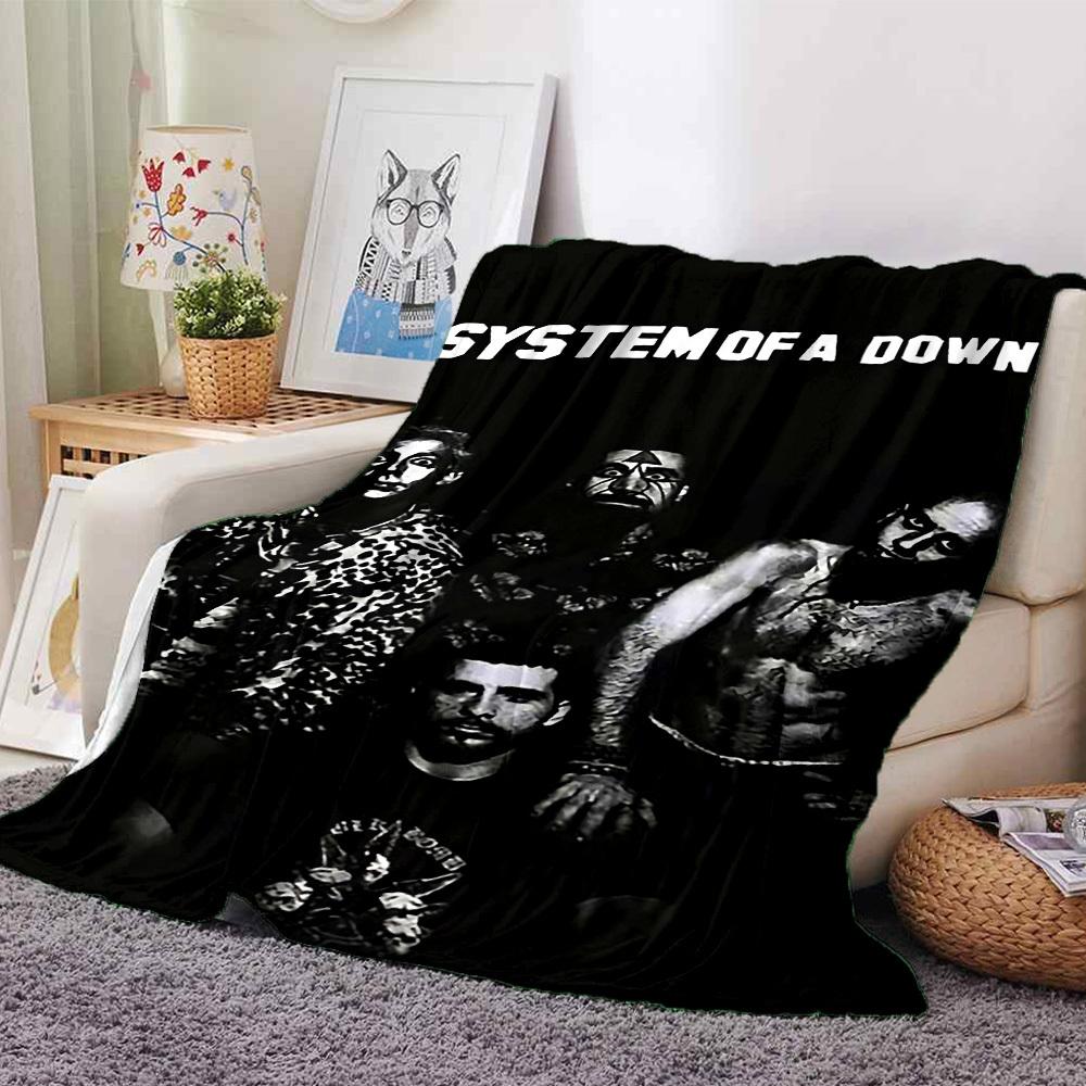 

1pc System of a Down Soft Flannel All-Season Throw for Home, Office, Outdoor UseDurable Comfort 100486 80cmx120cm(31inx47in)