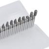 20 Pcs Double Cut Rotary Burr Set 1/8in Shank Tungsten Carbide with 2 Collets for Woodworking Drilling Carving Engraving Polishing Cutting
