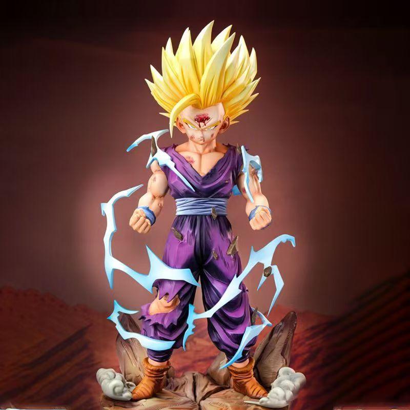 BZ Super Saiyan 2 Gohan Dragon BallZ Infinite Goku SSj3 11.81Inch/30cm Can Be Head Swap Be Move PVC Favorite Battle Figure Toys