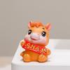 Resin Zodiac Horse Mascot Chinese Style Horse Statue Cute Horse Ornaments  Table