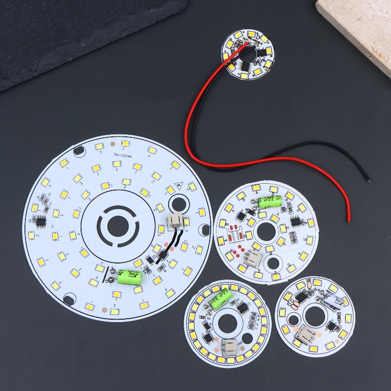 Led Bulb Lamp Chip 3W 5W 6W 7W 12W 220V No Need Driver Diy Tricolor Light Changing For Led Downlight Spotlight Lamp Beads