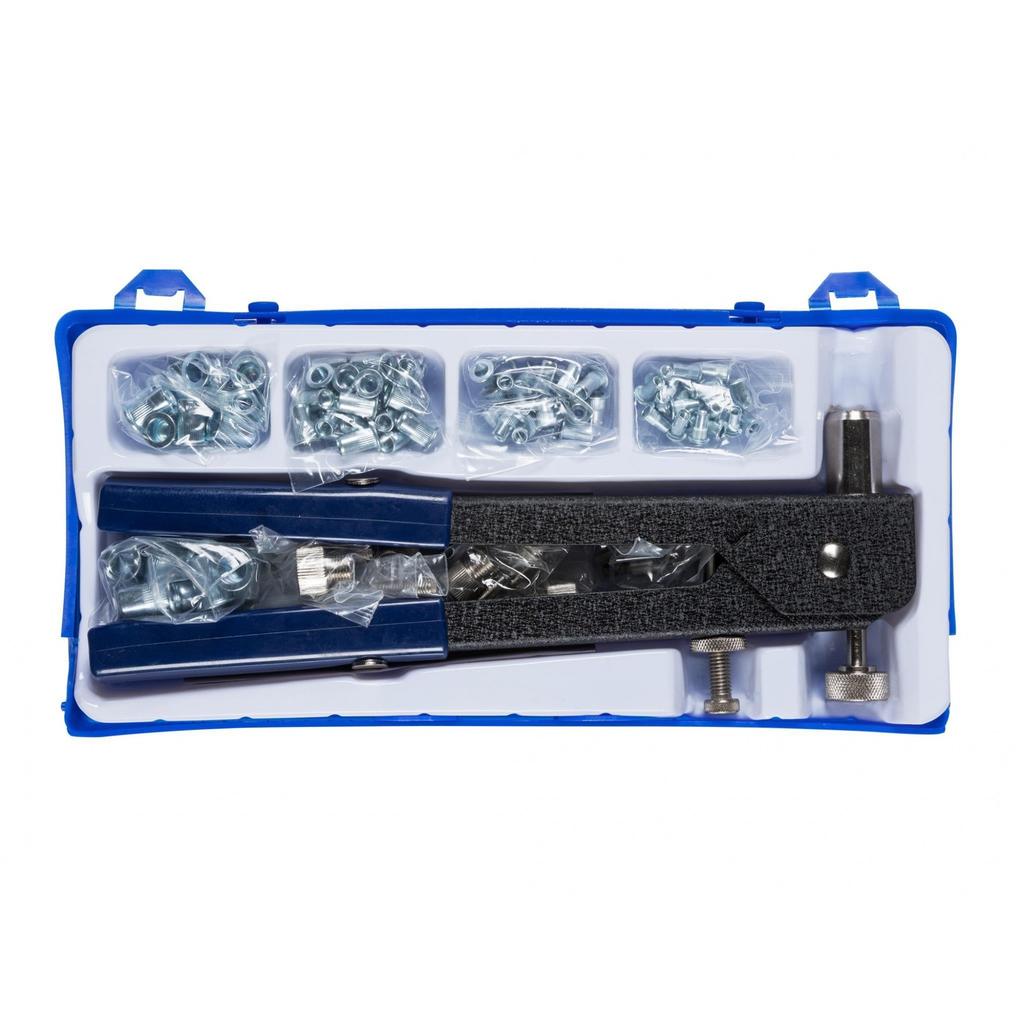 Kit Rivettatrice per Dadi Bluespot Tools (m3-m8) 86 Pezzi